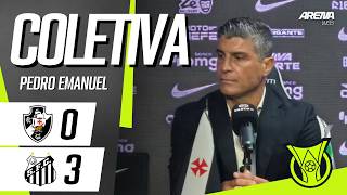 COLETIVA PEDRO EMANUEL | AO VIVO | Vasco x Santos - Brasileirão 2026