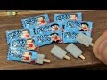 DIY GariGarikun Style Miniature Ice Candy (Fake food)　ガリガリ君風ミニチュアアイスキャンディ作り