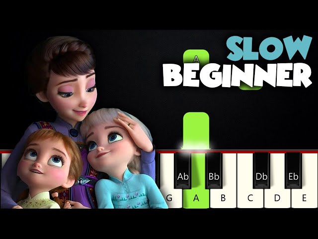 All Is Found - Frozen 2 | SLOW BEGINNER PIANO TUTORIAL + SHEET MUSIC by Betacustic class=