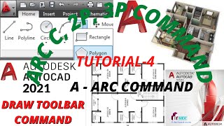 ARC COMMAND II DRAW TOOL BAR IN AUTOCAD 2021 II 2P, 3P ARC IN AUTOCAD II BASIC TO ADVANCE LEVL