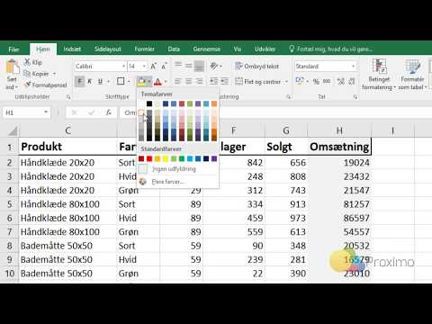 Video: Hvordan får jeg flere temafarver i Excel?
