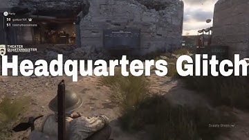 Call of Duty WW2 Headquarters Sitting Down Glitch