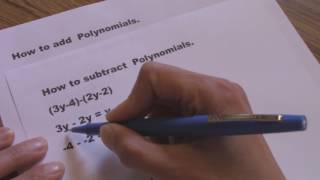 GED math,how to Add and subtract polynomials.