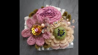 Crocheted And Embroidered Brooches Etsy Update