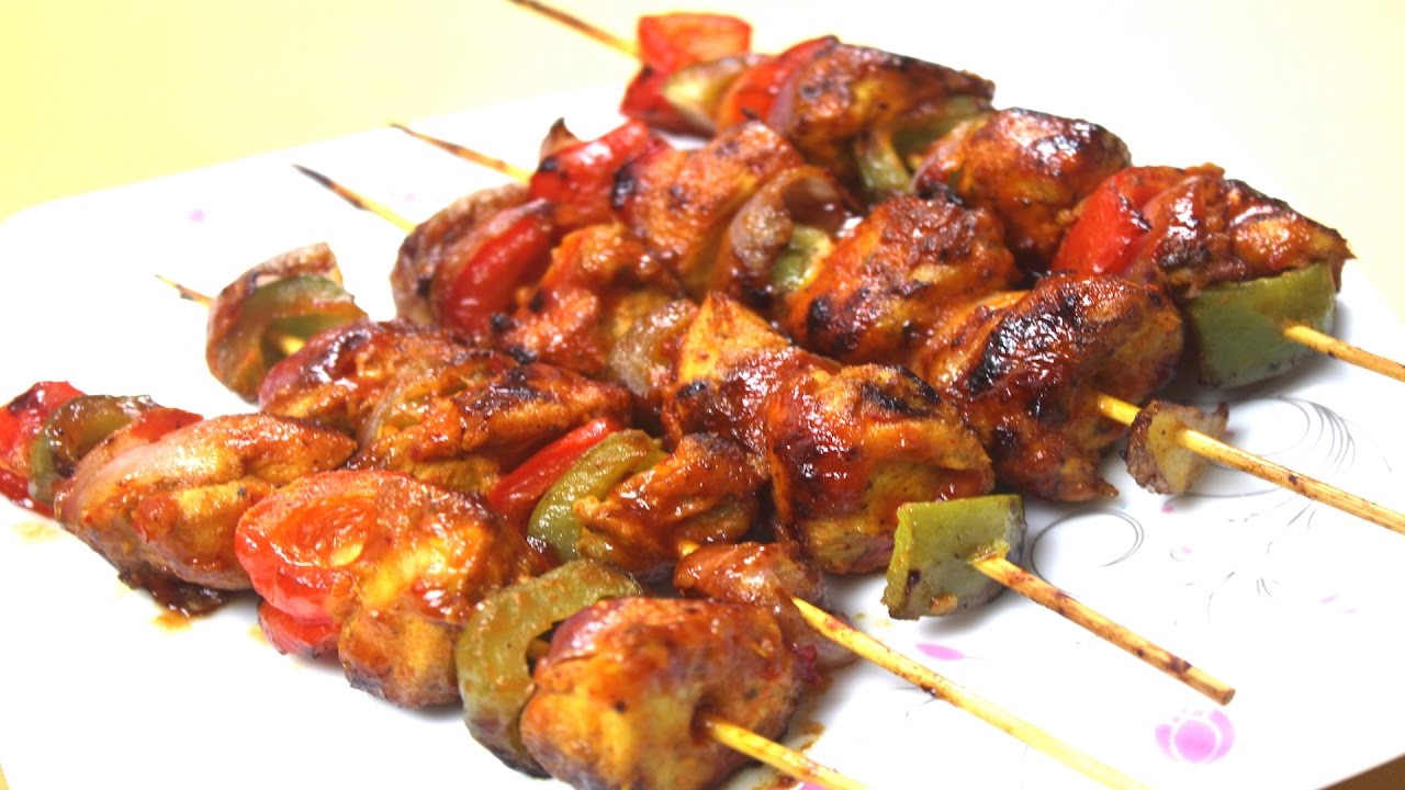 Chicken Skewers | Easy Chicken Tikka Recipe | How to Make Easy Chicken Shashlik 2017