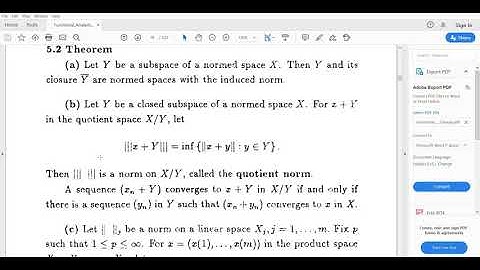 Functional analysis theorem 5.2