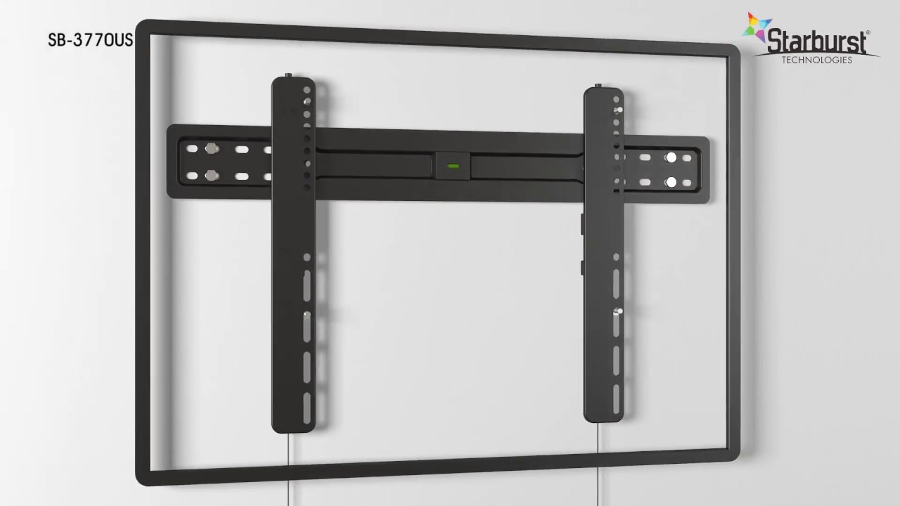 Derde tong Panter ULTRA SLIM TV-DISPLAY WALL MOUNT - Model SB 3770US - STARBURST TECHNOLOGIES  - YouTube