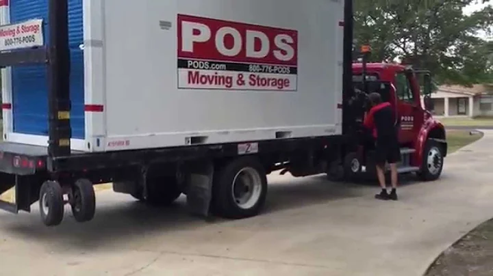 How PODS delivers and picks up their "no tip" containers PODZILLA