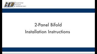 2 Panel Bifold Installation