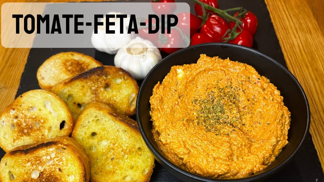 Tomate-Feta-Aufstrich mit Knoblauch / Tomate-Feta-Dip / Grilldips - YouTube Tomate-Feta-Aufstrich mit Knoblauch / Tomate-Feta-Dip / Grilldips - YouTube