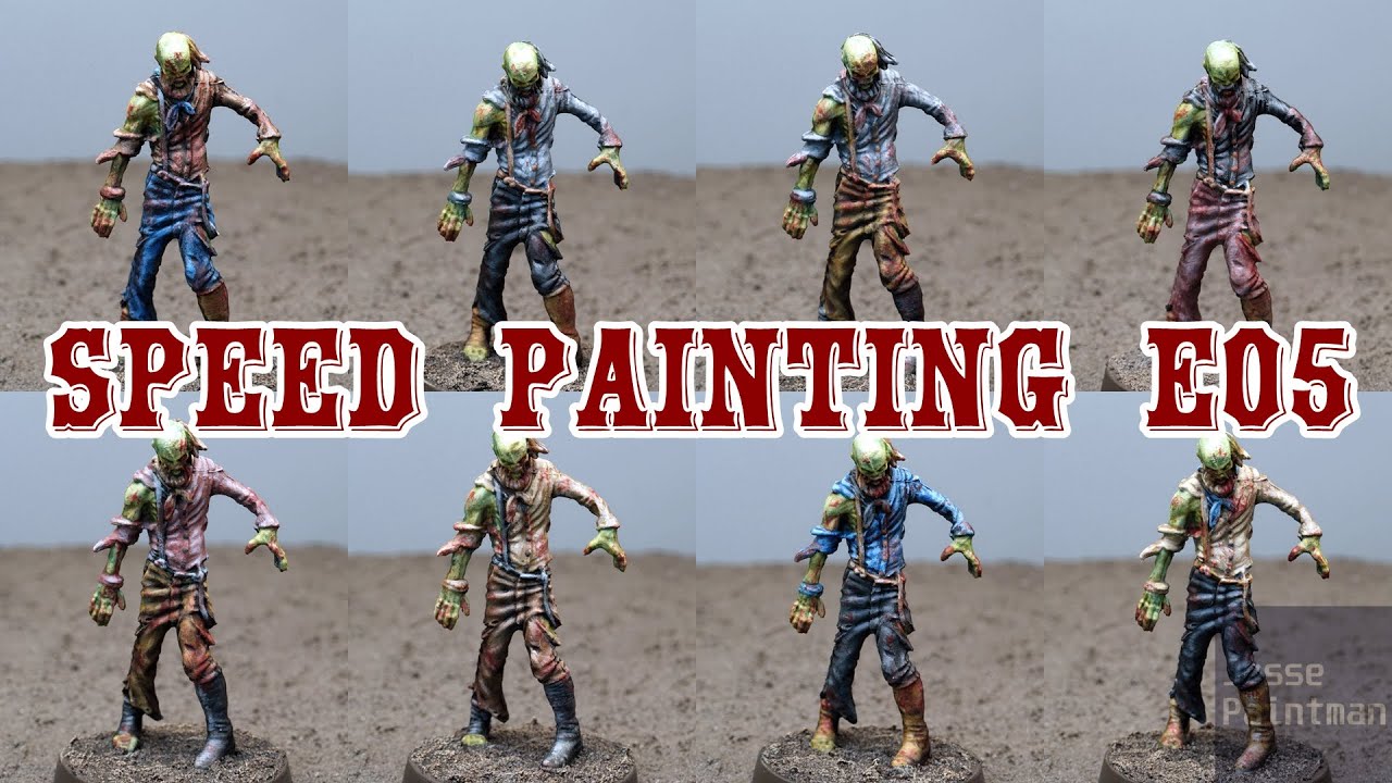 Painting Zombies Sculpt5 Walker Zombicide Undead or Alive Painting