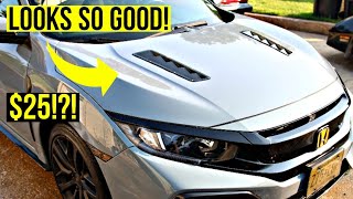 How To: Universal Hood Vents for $25!! (10th Gen Civic)