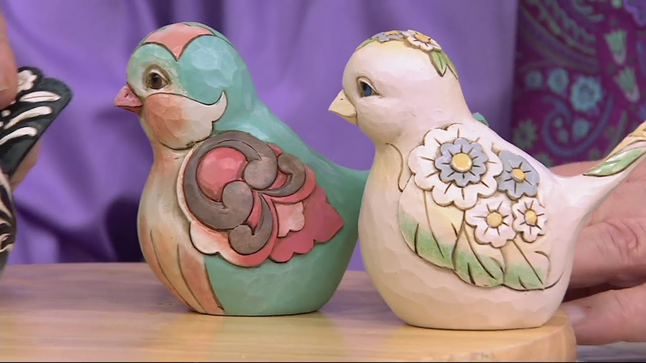Jim Shore Heartwood Creek Choice of Spring Bird Figurines on QVC