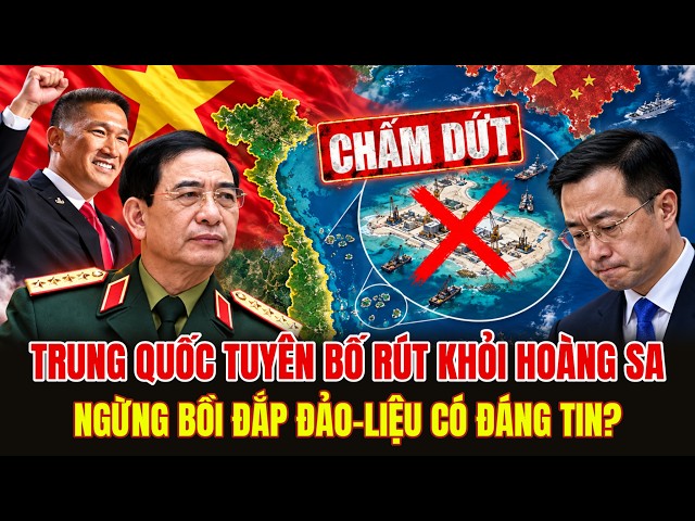 TRUNG QUỐC ÂM MƯU GÌ KHI CÔNG BỐ NGỪNG BỒI ĐẮP ĐẢO-RÚT KHỎI HOÀNG SA?