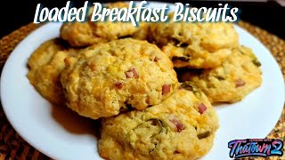 Loaded Breakfast Biscuits | Carbquik | Keto | Low Carb | Cooking With Thatown2