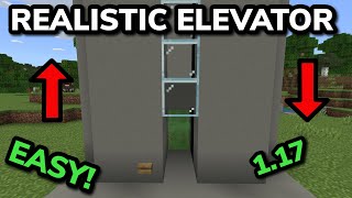 SIMPLE REALISTIC ELEVATOR TUTORIAL in Minecraft Bedrock (MCPE/Xbox/PS4/Nintendo Switch/Windows10) screenshot 4