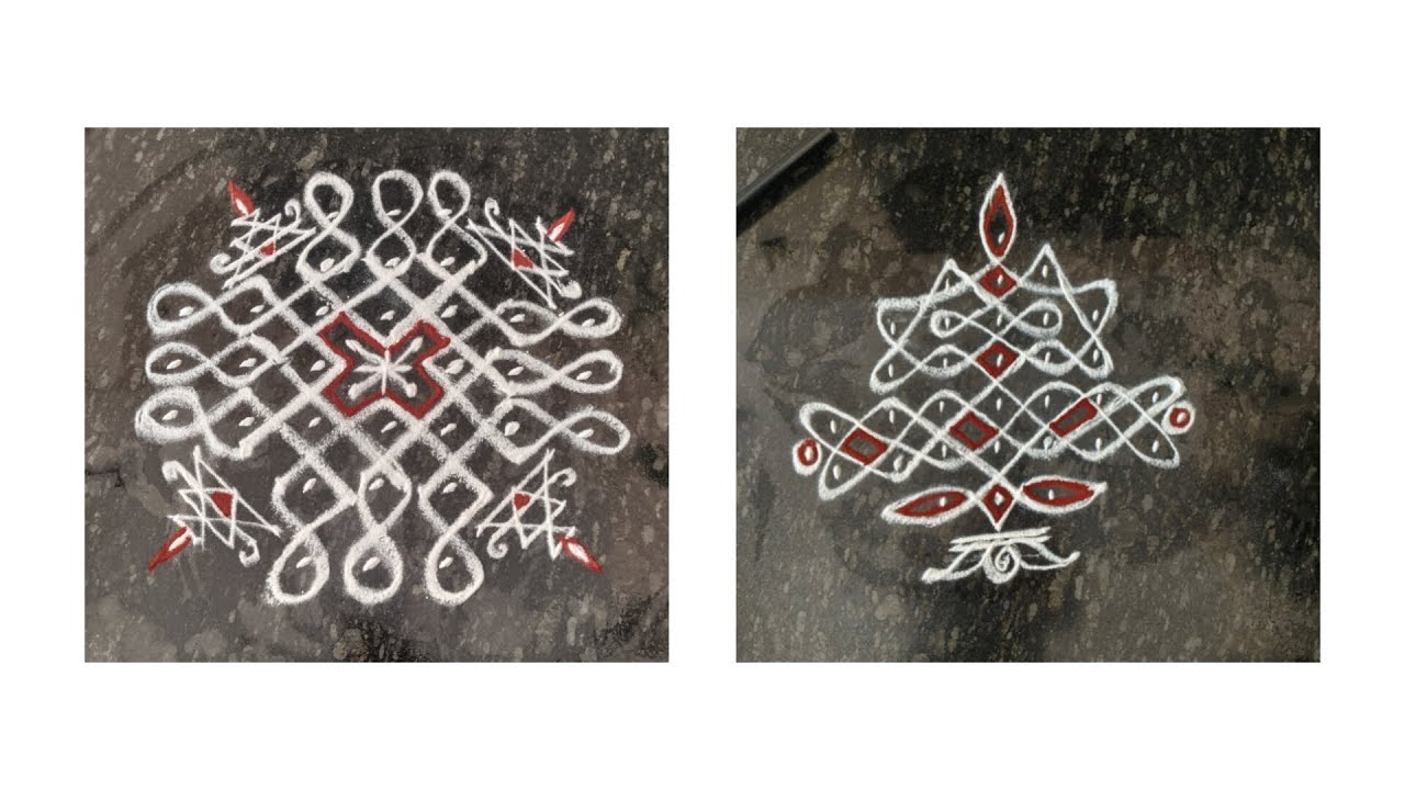 🌹small daily routine rangoli design 🌹 simple designs - YouTube
