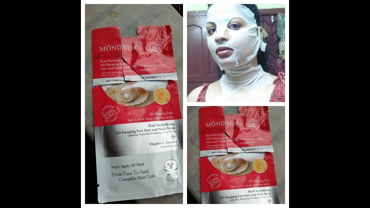 MOND'S SUB 3D HANGING SHEET MASK REVIEW & FIRST IMPRESSION