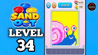 Sand Out Color Puzzle Level 34 Walkthrough Solution
