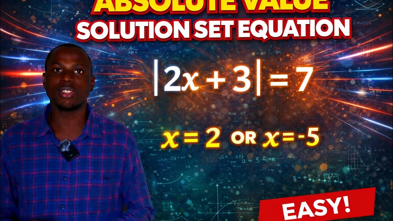 Absolute Value for the Solution Set. - YouTube