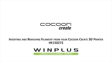 Cocoon Create 3D Printer - Loading Filament