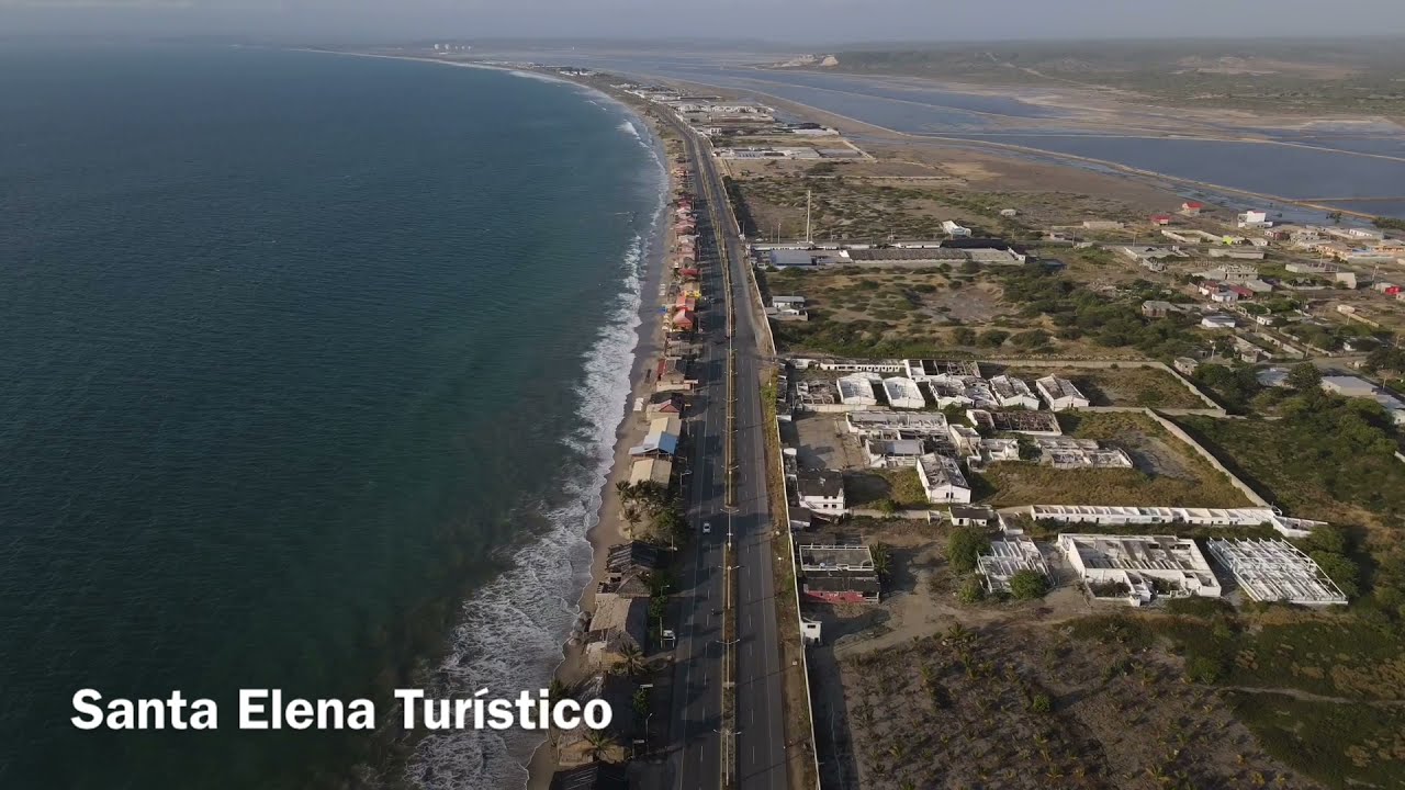 Santa Elena Turístico Playa Comuna San Pablo Ecuador Vista Aérea