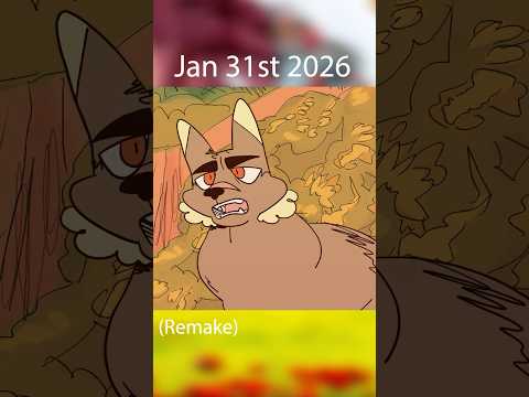 Warrior Cats Animated: 2018 vs 2026 #shorts