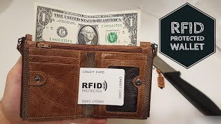 RFID Secure Wallet || Unboxing and Review Real Leather Wallet from Aliexpress screenshot 5