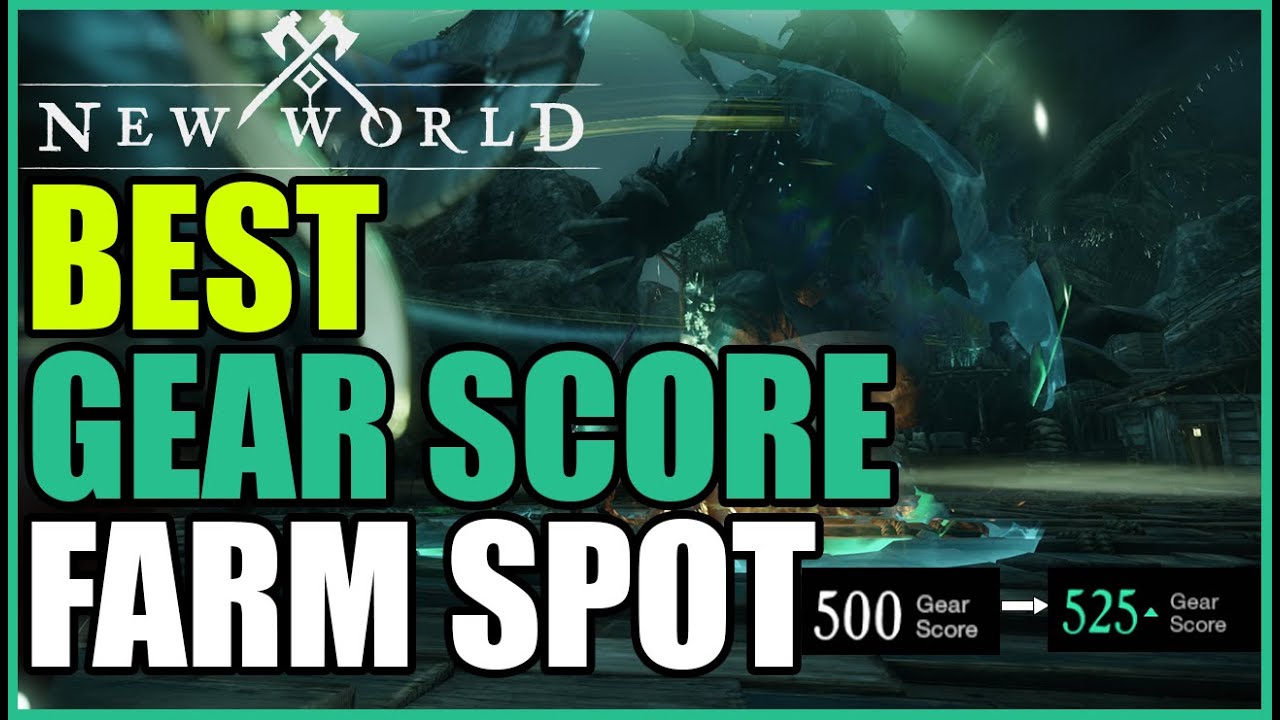 New World Farm HIGH Gear Score Loot Lvl 60+! Best Spot To Increase Watermark! (Launch 2021