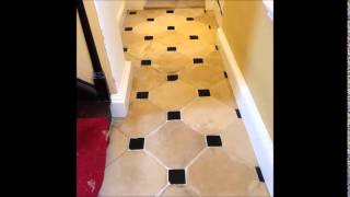 Limestone  Deep Clean & Restoration, Re-surface,Re-grout & Seal