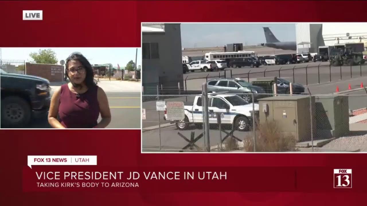 VANCE ARRIVES IN UTAH