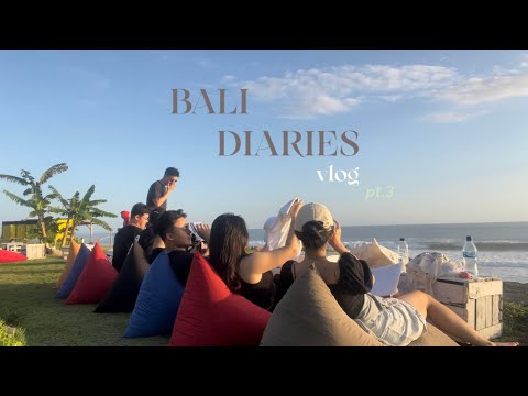 vlog diaries to BALI pt.3 🪖 ૮꒰ ˶• ༝ •˶꒱ა ♡(PaintBall, Love Beach, Self-Dinner Service)