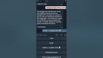 Telegram bot 🕹Using Java /Java