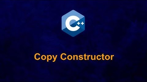Copy constructor in C++ | OOP in C++