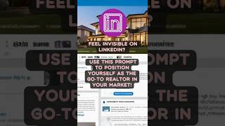 ChatGPT Prompt For Realtors - Stand out on LinkedIn #home #chatgptmarketing #realestate ChatGPT Prompt For Realtors - Stand out on LinkedIn #home #chatgptmarketing #realestate
