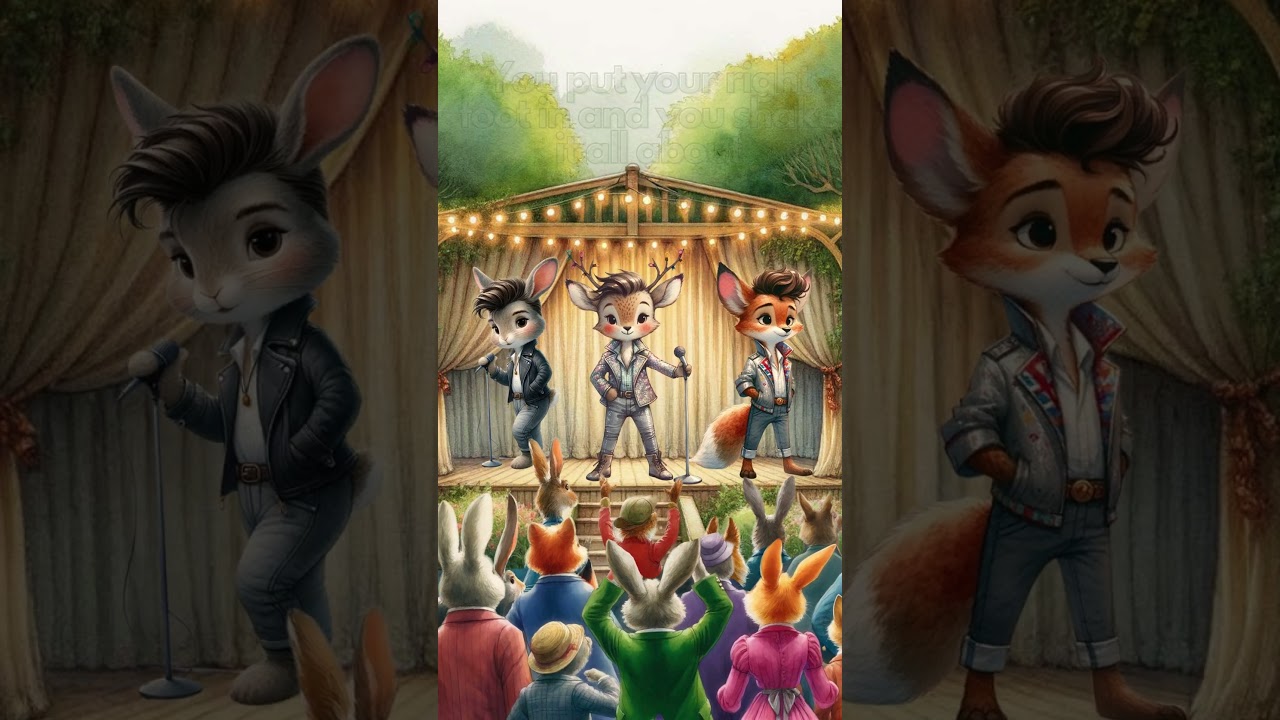 The Hokey Pokey (Teen Pop) Children's Song with Lyrics and animations