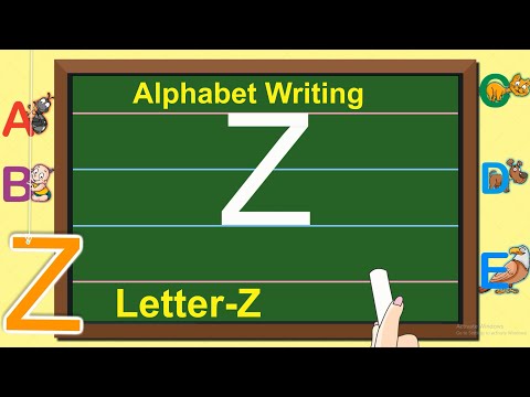 English Capital Letter Writing | Letter - Z | Writing Capital ABC for children | Learning Booster