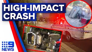Young woman fighting for life after high-impact crash in Sydney | 9 News Australia