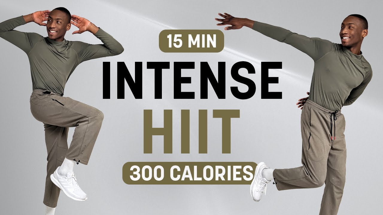 15 MIN INTENSE HIIT WORKOUT | 300 Calories | Full Body Workout | No ...