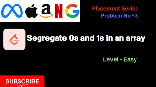 Segregate 0s and 1s in an array | Hindi