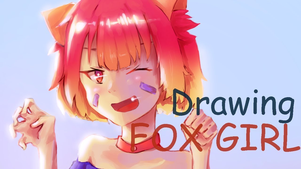 Drawing Fox Girl Loli Alert Oc By Shuu We Youtube