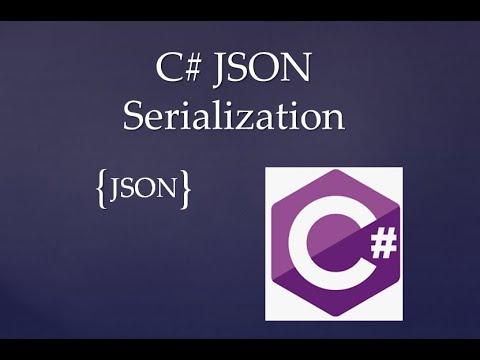 Video: Što je JSON objekt koji se može serijalizirati?