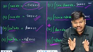 Integration maths formula most chapter 