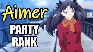 [Party Rank] Top Aimer Anime Songs