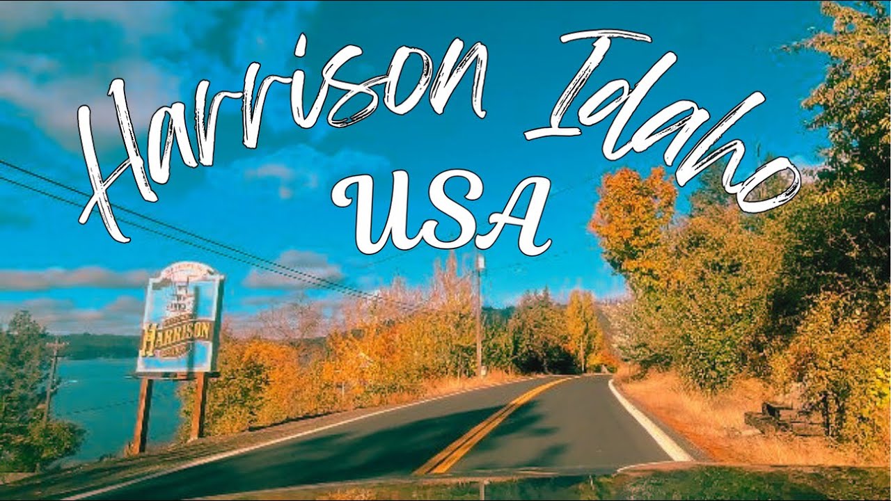 Beautiful Harrison Idaho [USA] Tiny Moutain Town on the Lake -4K Drive 