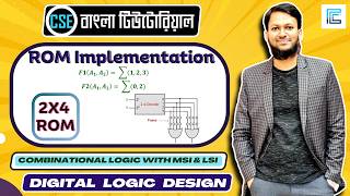 ROM Implementation | 2x4 ROM Implementation | ROM Implementation | #freecselearning