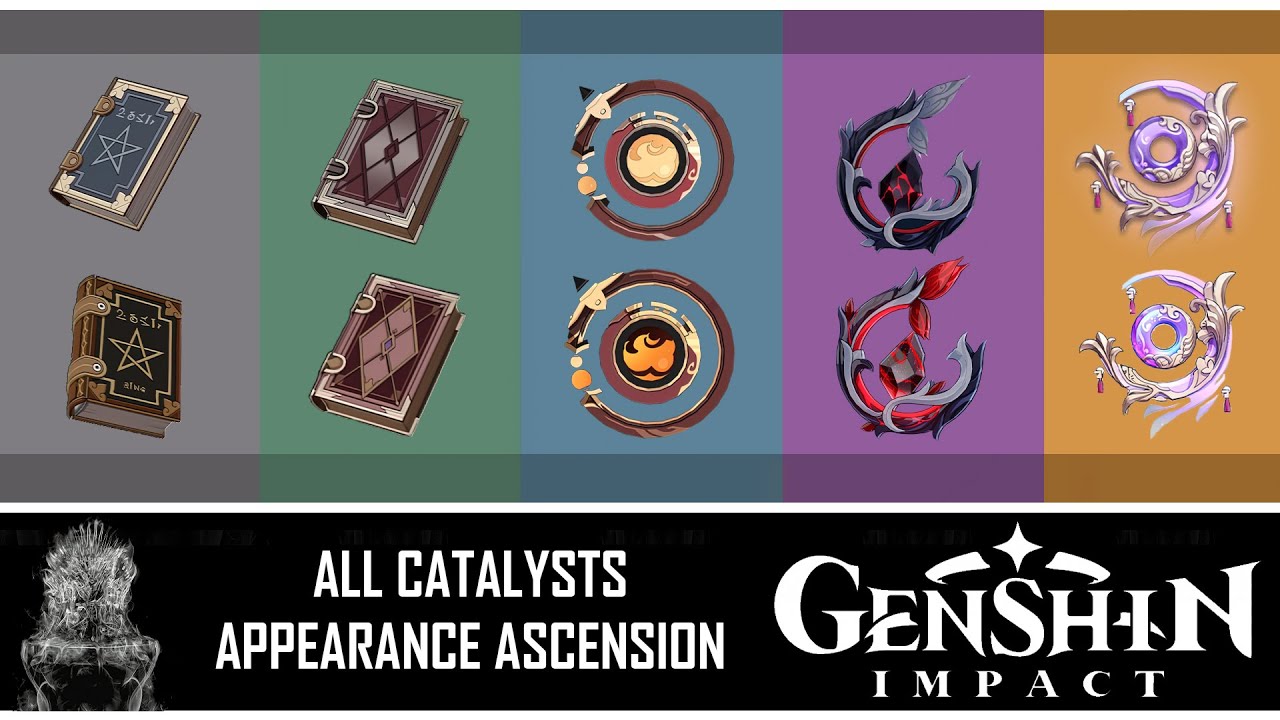 Genshin Impact All Catalysts Appearances / Weapon Ascension (Patch 2.