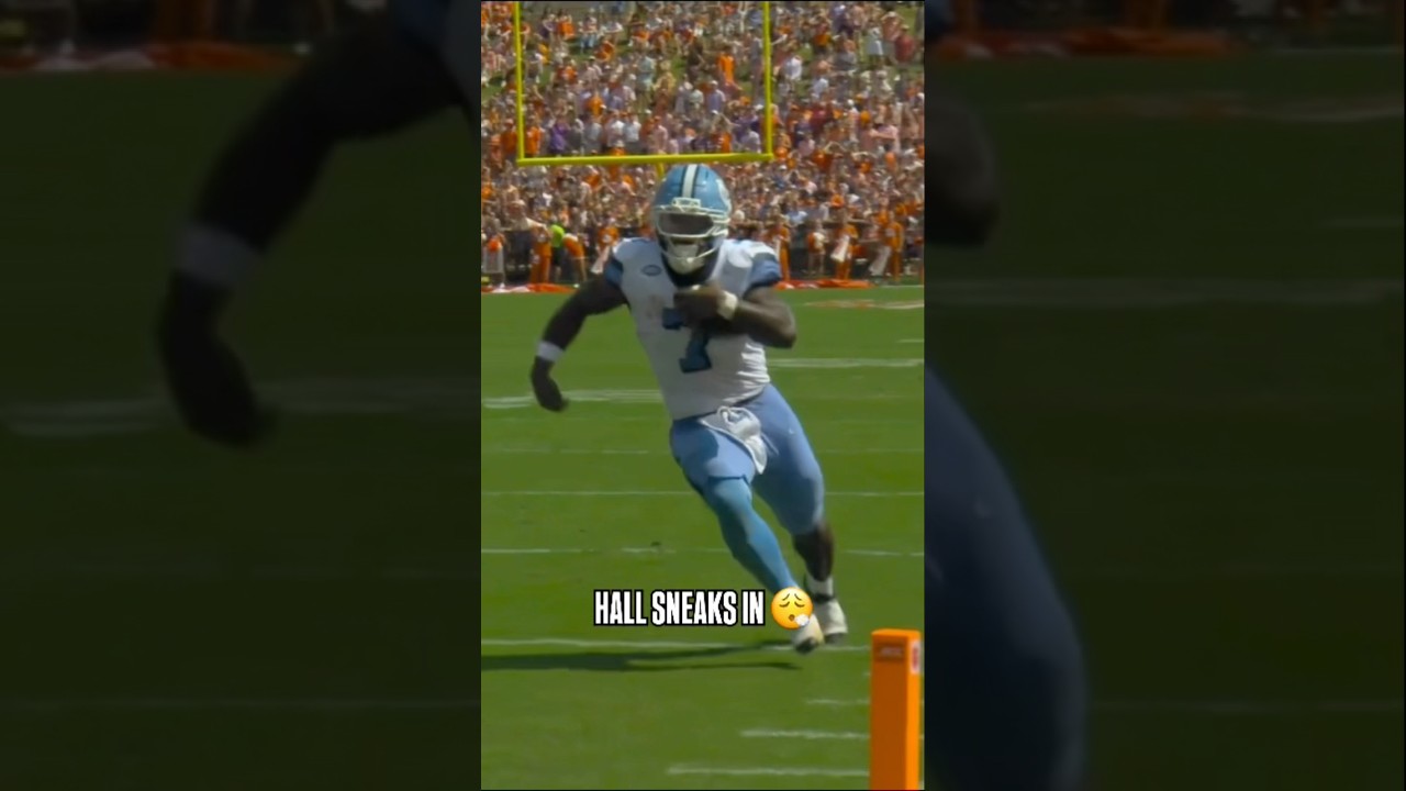 Benjamin Hall hauls in a receiving TD for the second-straight week 💪 #northcarolinafootball #cfb