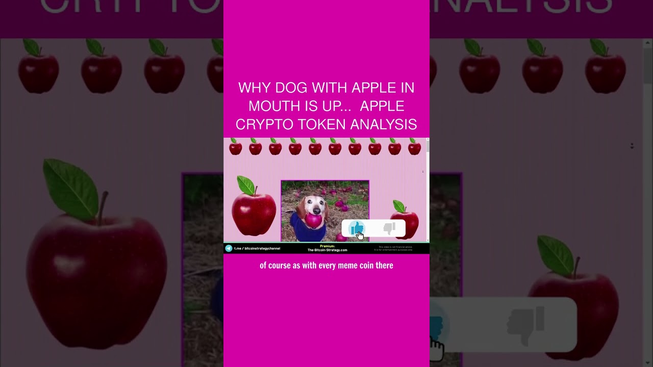 Why Dog With Apple In Mouth Is Up... 🤩 APPLE Crypto Token Analysis -  YouTube