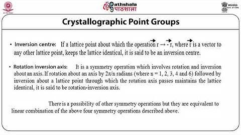 M-03. Crystallographic point groups